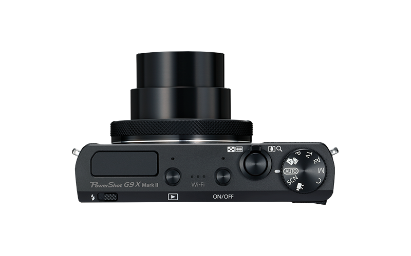 PowerShot G9 X Mark II Black Top Lens Out